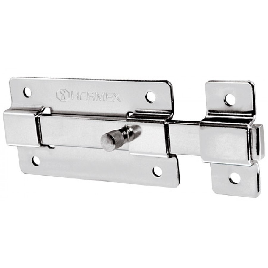 PASADOR P/PUERTA HERMEX 100 MM CROMADO PAC-37