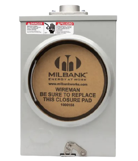 BASE PARA CONTADOR 1PH-125 AMP MILBAK AR