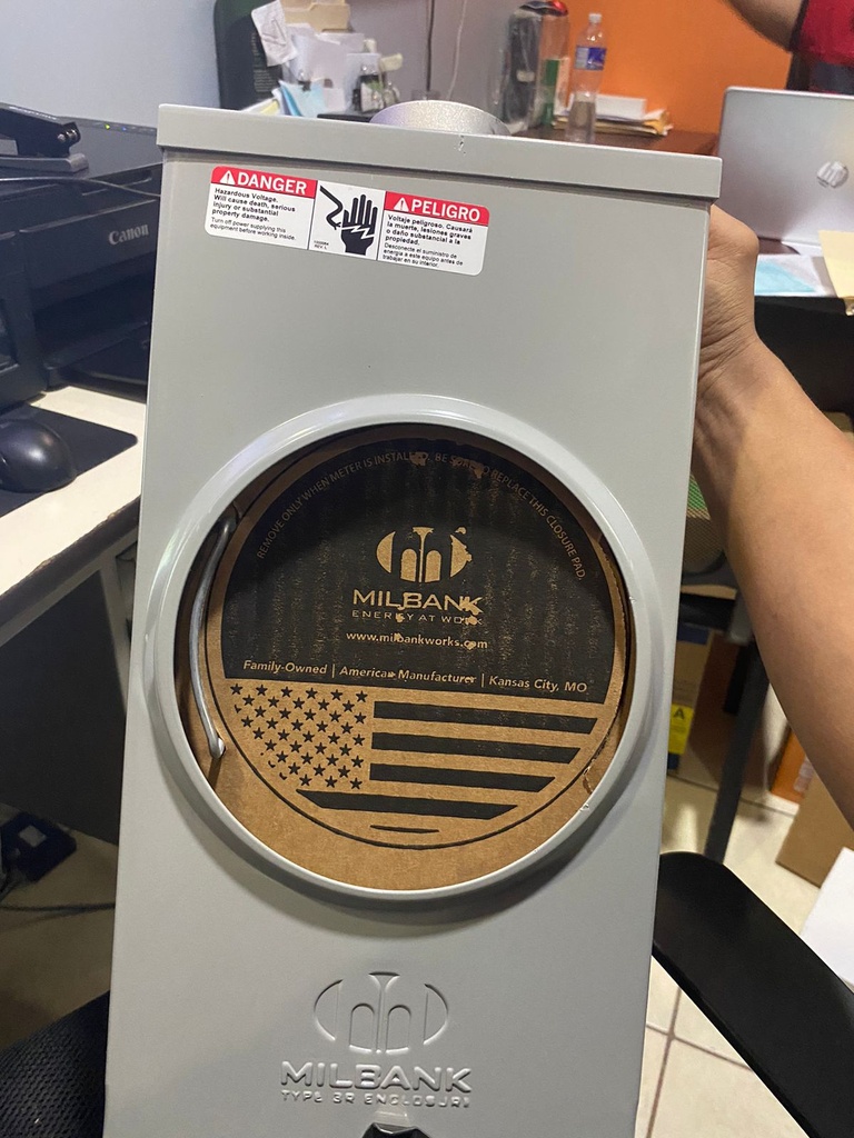 BASE PARA CONTADOR 1PH-200 AMP MILBAK AR