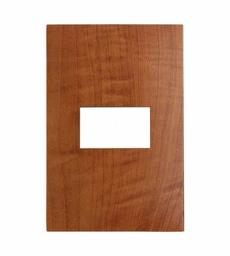PLACA SENCILLA PARA DADOS COLOR MADERA