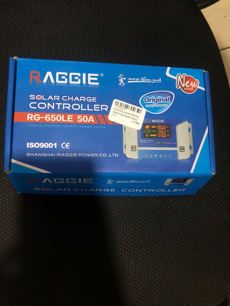 CONTROLADOR P/PANEL 50AMP SOLAR  RG-650LE 
