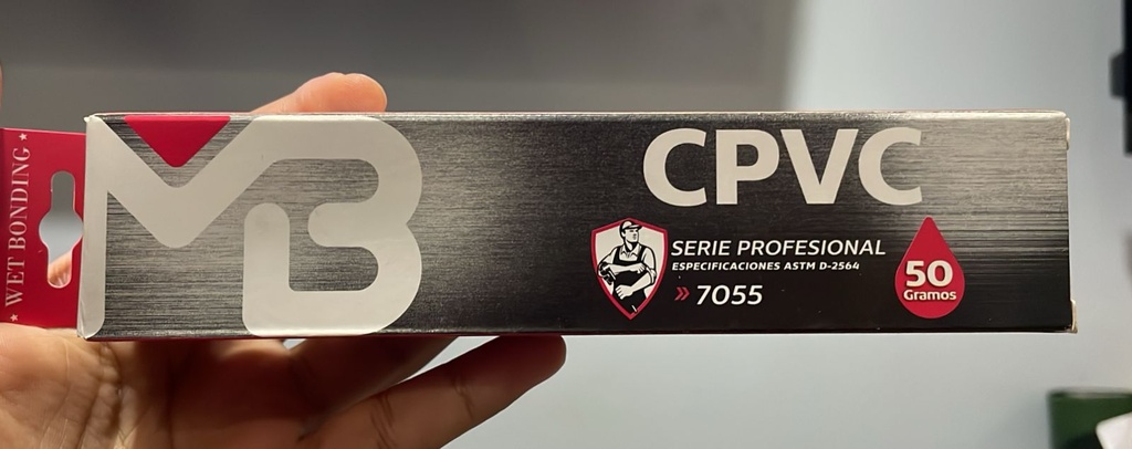 PEGAMENTO CPVC 50 GRAMOS PASTA MASTERBOND 7055