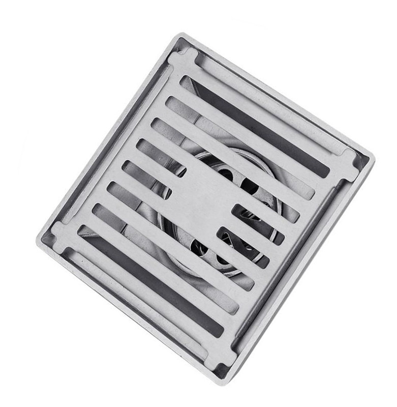 DESAGUE BAÑO ACERO INOXIDABLE 10X10CM 21010