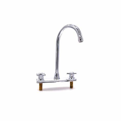 GRIFO DOBLE METALICO P/LAVADO CUELLO ALTO GRIVEN SSF501