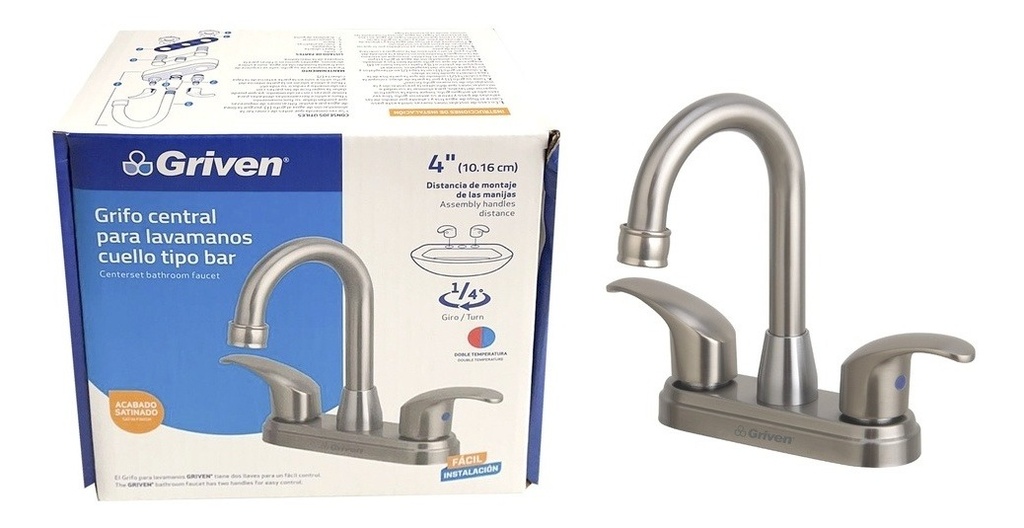 LLAVE PARA LAVATRASTO DOBLE METALICA GRIVEN 15061A-K1