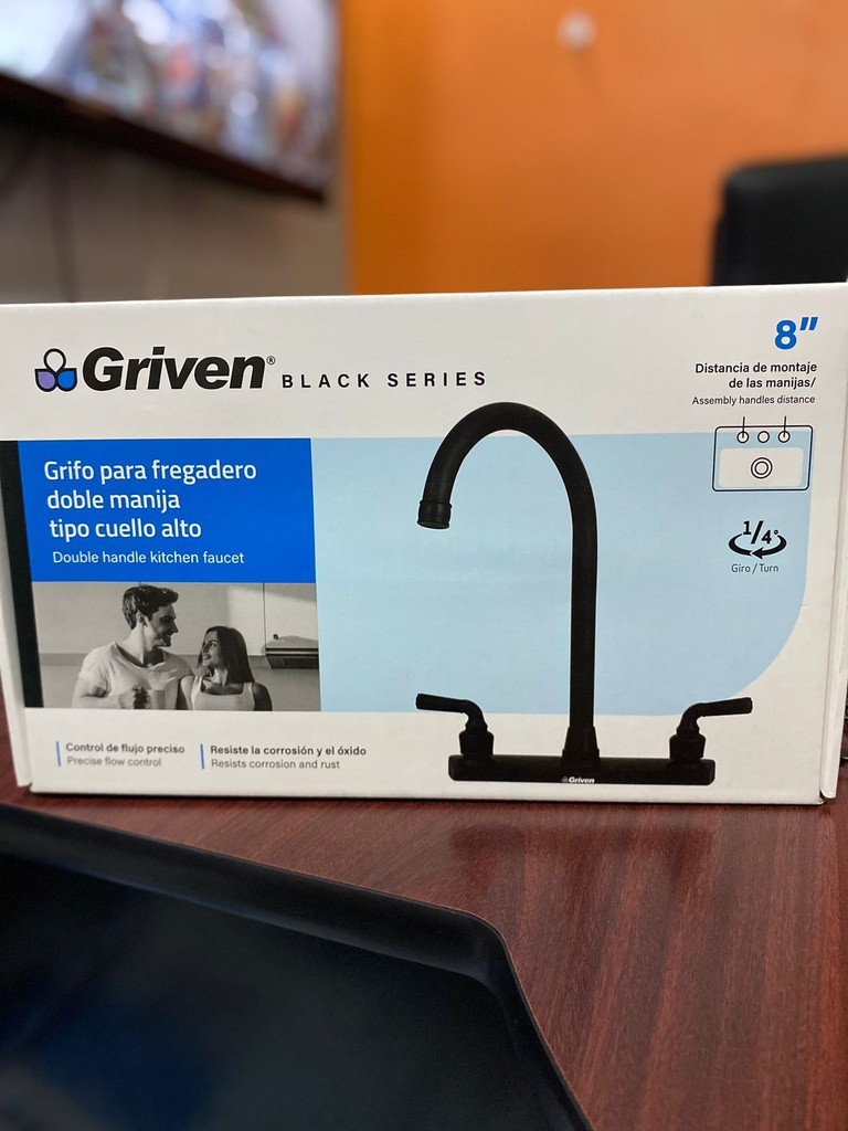 LLAVE PARA LAVATRASTO METALICO NEGRO GRIVEN A367-BF802