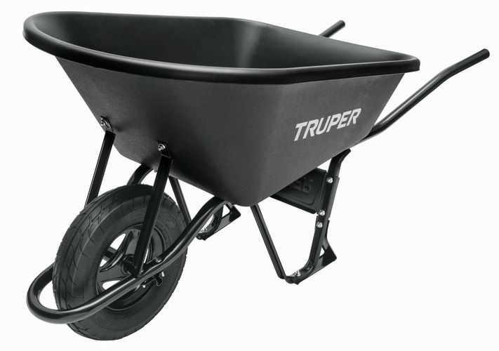 CARRETA  PLASTICA TUBO METALICO  NEGRA CAT-60PL 11777