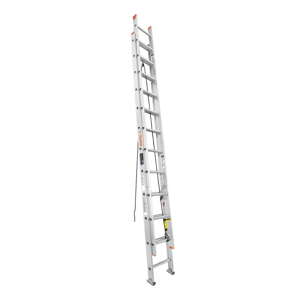 ESCALERA ALUM RECTA EXTENDIBLE 24" 200LB TRUPER 16028