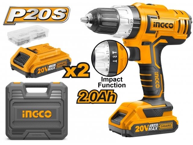 TALADRO DE IMPACTO INALAMBRICO 20V INGCO UCIDLI20031