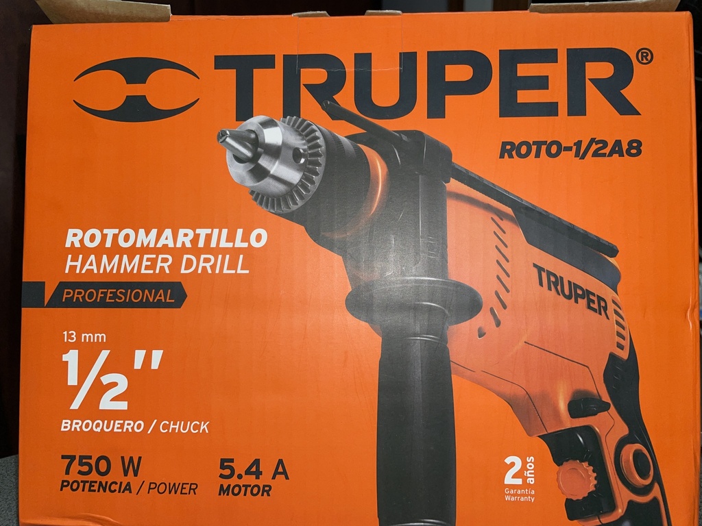 TALADRO ROTAMARTILLO TRUPER 1/2 750W 14658