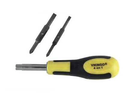 DESARMADOR MULTIPUNTAS 4 EN 1  VIKINGO 6MM