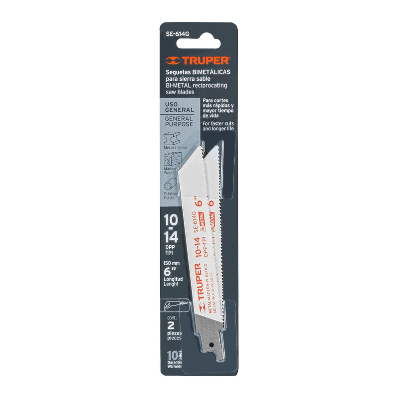 SEGUETA P/SIERRA SABLE 6" CORTE GENERAL 10790