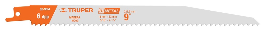 SEGUETA PARA SIERRA SOSO SABLE 9"  2PCS TRUPER  10788