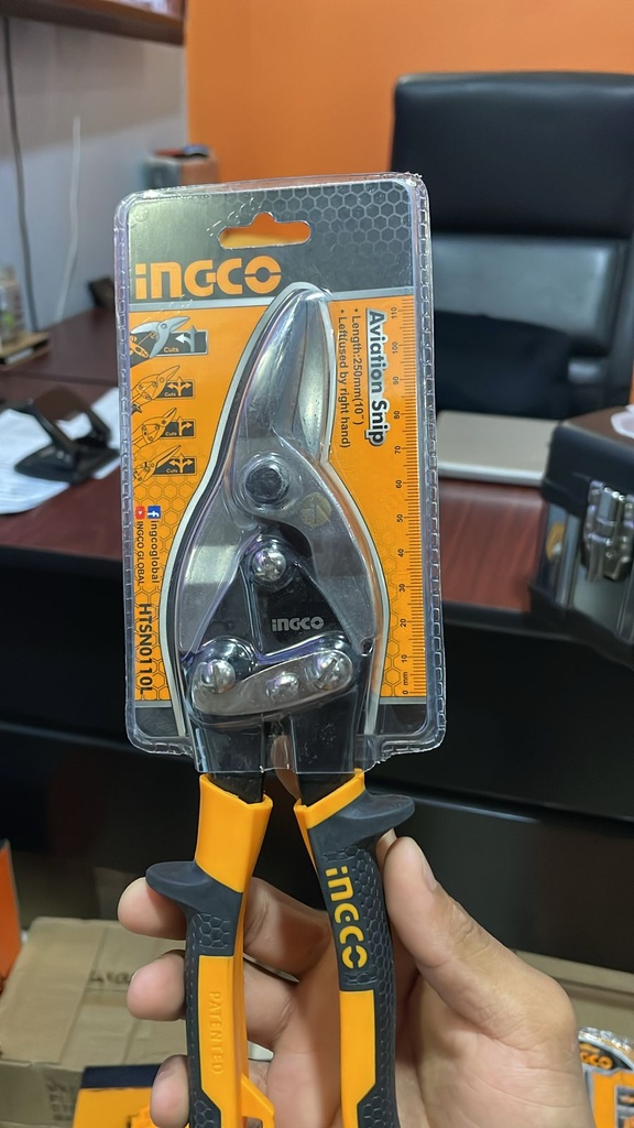 TIJERA DE AVIACION CORTE IZQUIERDO 10" INGCO HTSN0110L