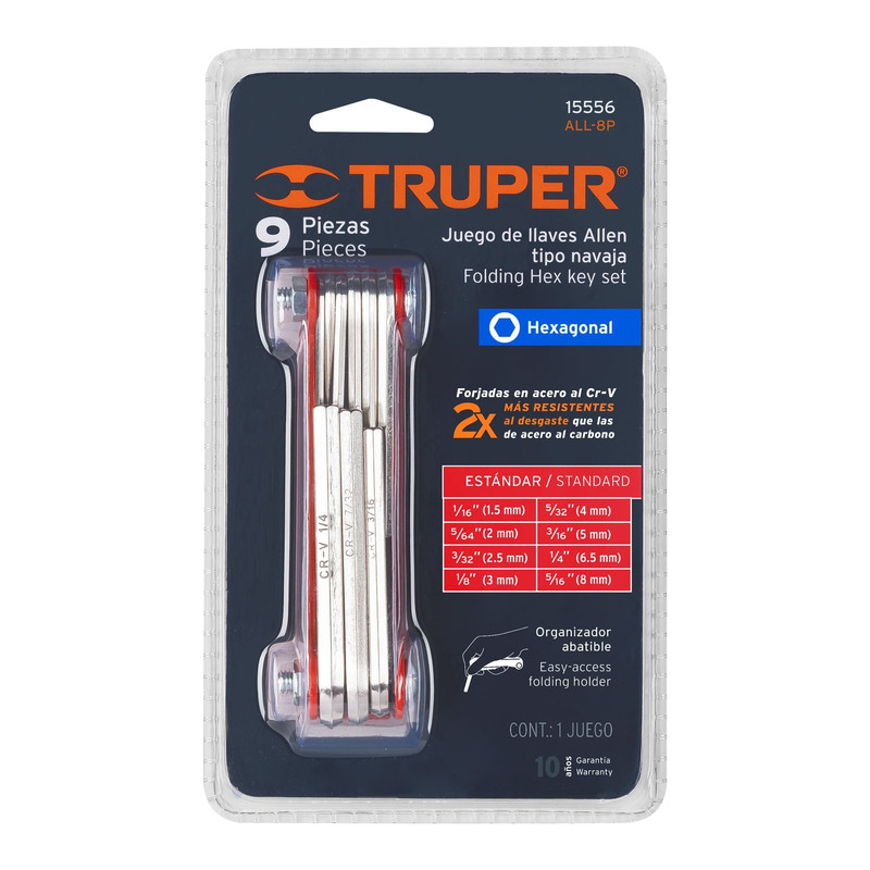 LLAVES ALLEN  TRUPER ALL-9P 15566