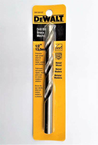 BROCA PARA HIERRO 1/2 DEWALT DW130012C
