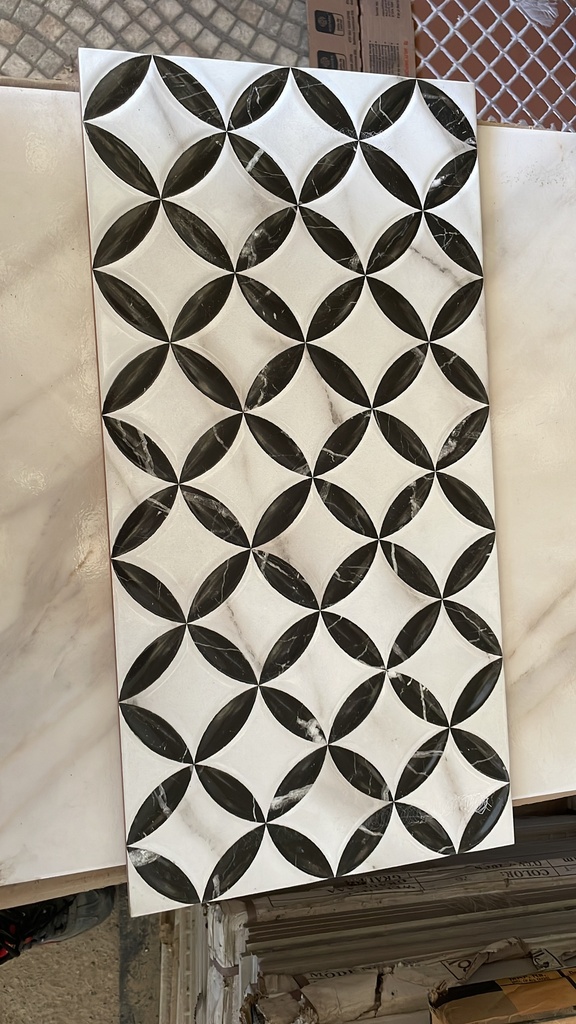 CERAMICA P/PARED ESPAÑOLA STAR ANTHEA BLANCO 1.625M2 25X50CM