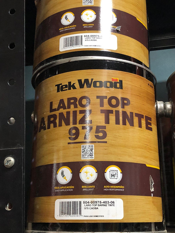 LARO TOP BARNIZ  TINTE CAOBA GALON TEK WOOD SUR 