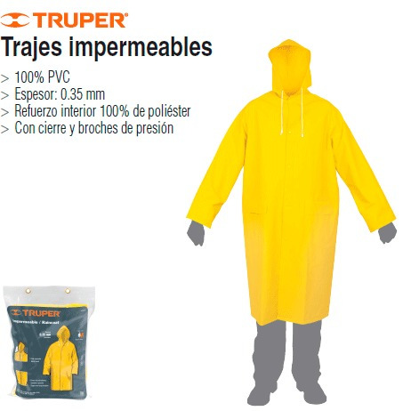 CAPOTE 1PZ S¨AMARILLO IMPER-S 14413 TRUPER