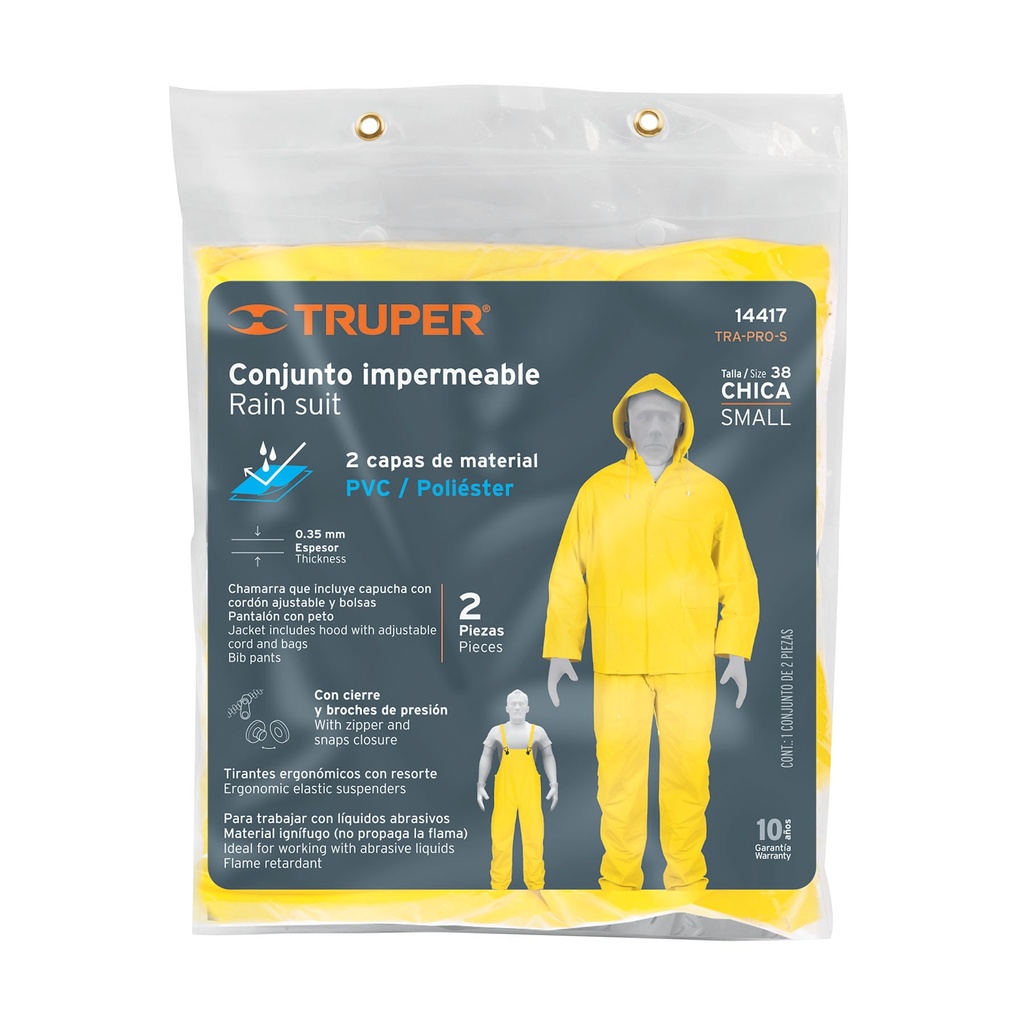 CAPOTE TRUPER 2 PIEZAS L TALLA 42 COD.14419