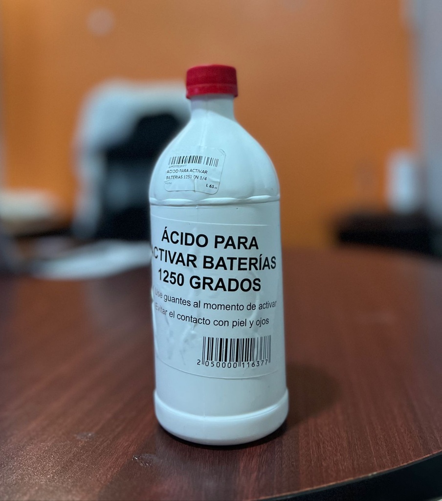 ACIDO PARA ACTIVAR BATERIAS 1250 EN 1/4