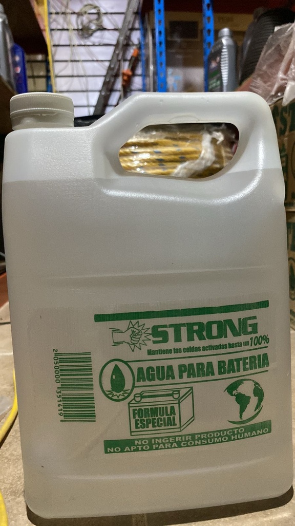 AGUA PARA BATERIA STRONG 1 GALON