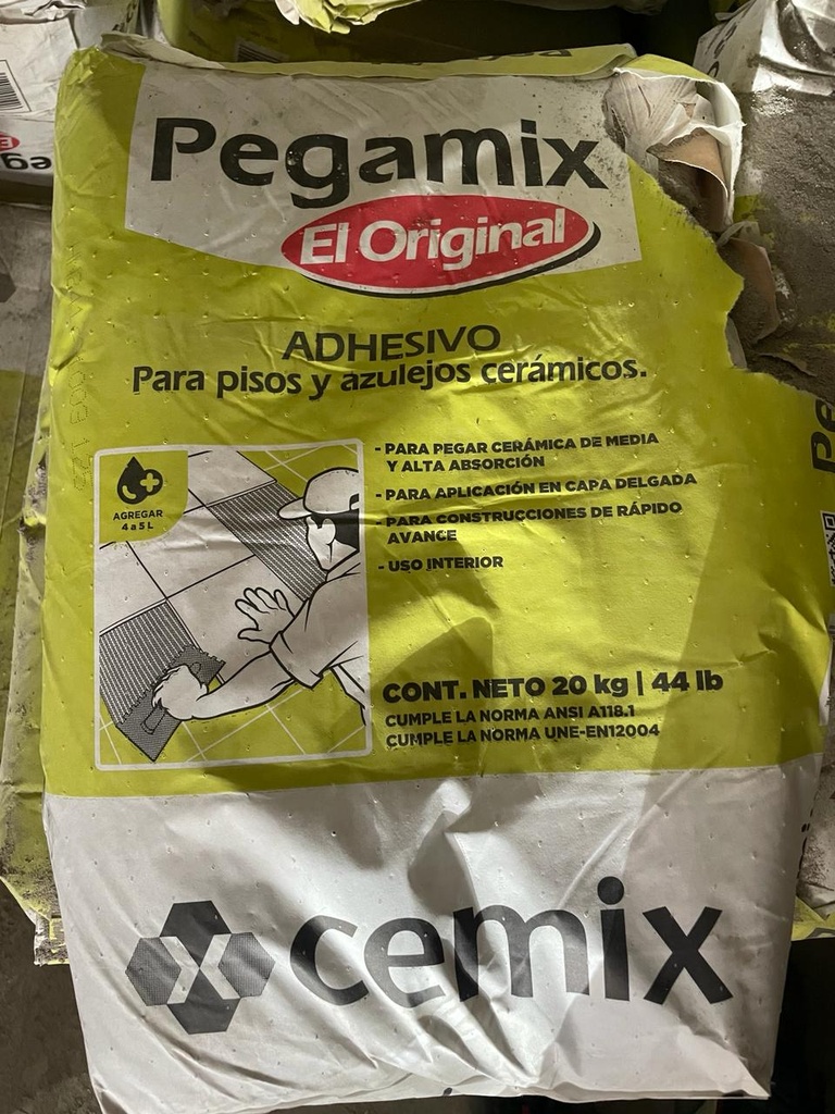 PEGAMIX CEMIX GRIS 44 LBS "MONTERROSO"