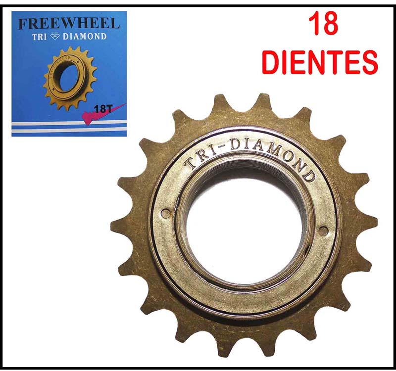 RATCHET 18T SEN TRI-DIAMOND CHOCOLATE FREEWHEEL 