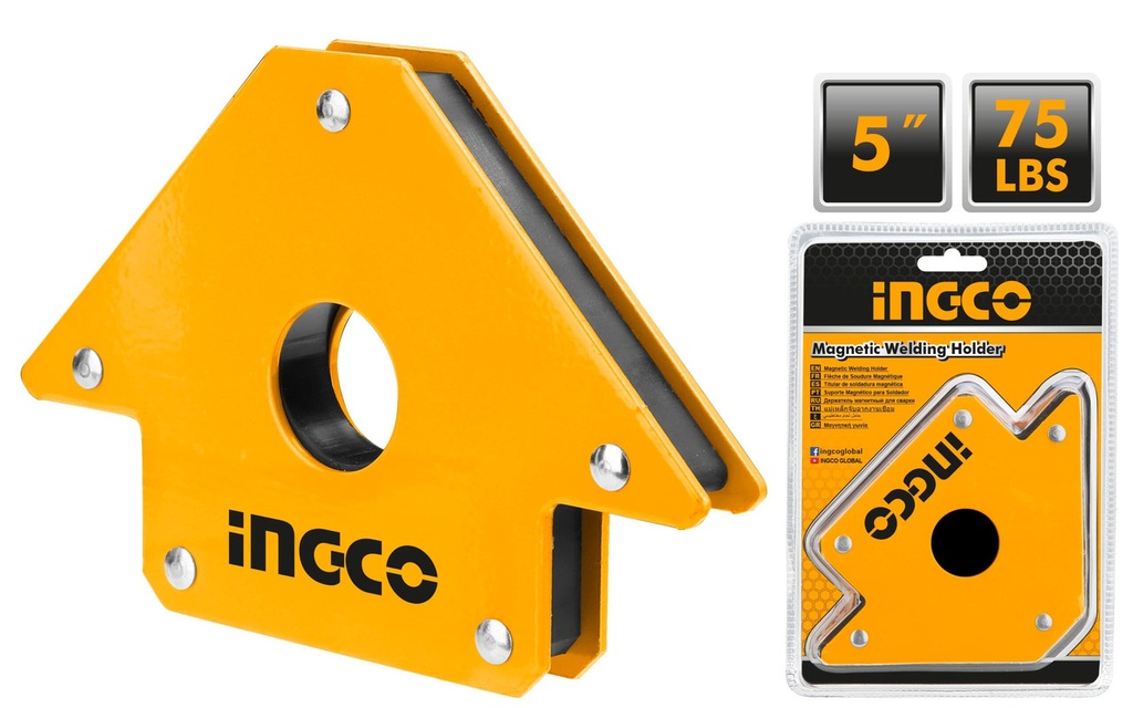 SOPORTE DE SOLDADURA MAGNETICO INGCO 5" AMWH75051