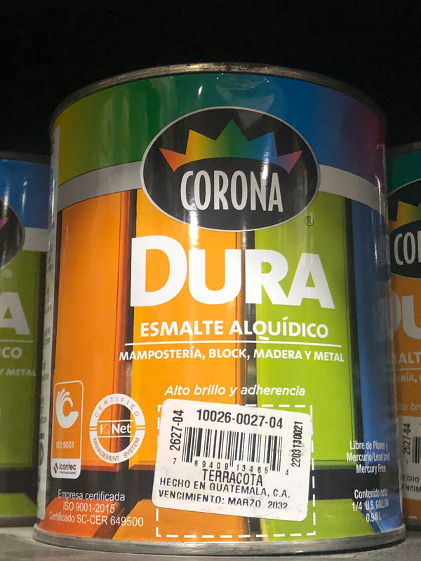 PINTURA CUARTO AC  TERRACOTA 2627-04