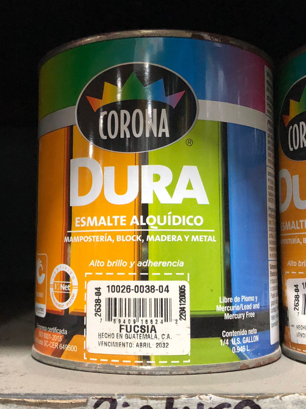 PINTURA CUARTO AC FUCSIA 2638-04