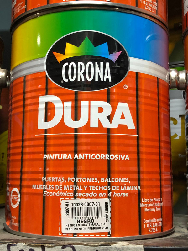 PINTURA CUARTO AC NEGRO CORONA 2601-04