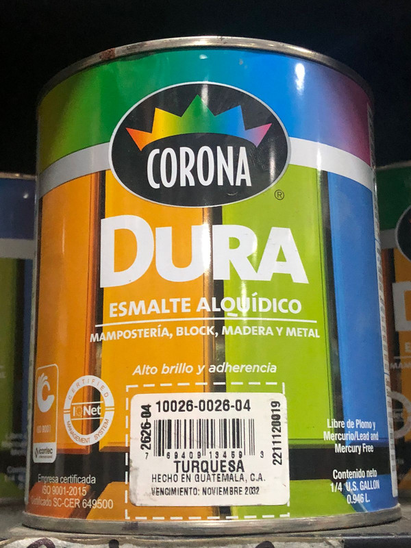 PINTURA CUARTO AC TURQUESA 2626-04