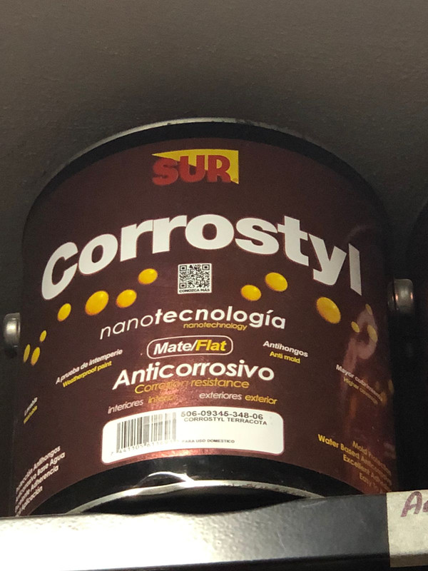PINTURA ANTIC CORROSTYL  ROJO TERRACOTA 1 GALON 348-06 SUR