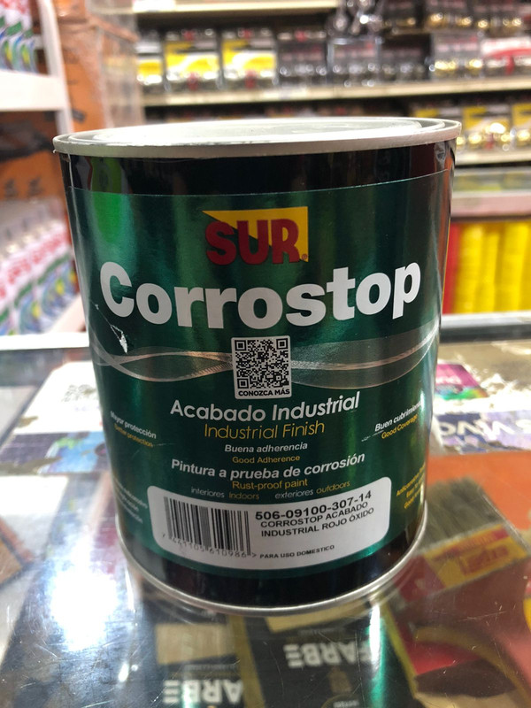 PINTURA CORROSTOP INDUSTRIAL 1/4 GRIS 9100-720-14