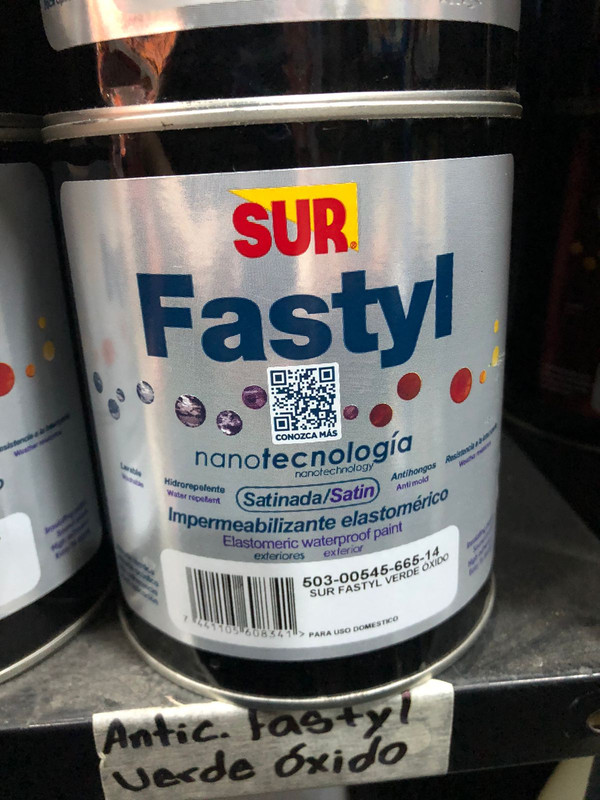 PINTURA FASTYL VERDE OXIDO CUARTO 545-665-14