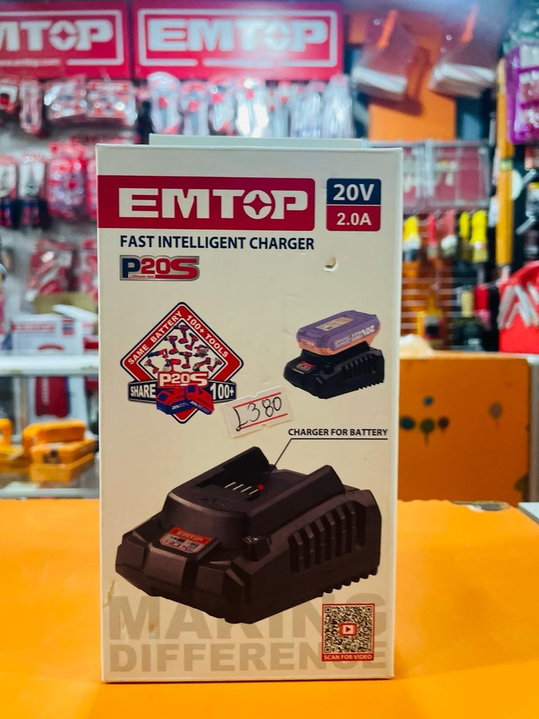 EMTOP ACC CARGADOR DE BATERIA P20S 2A BTH-3268 ULFCR20200 
