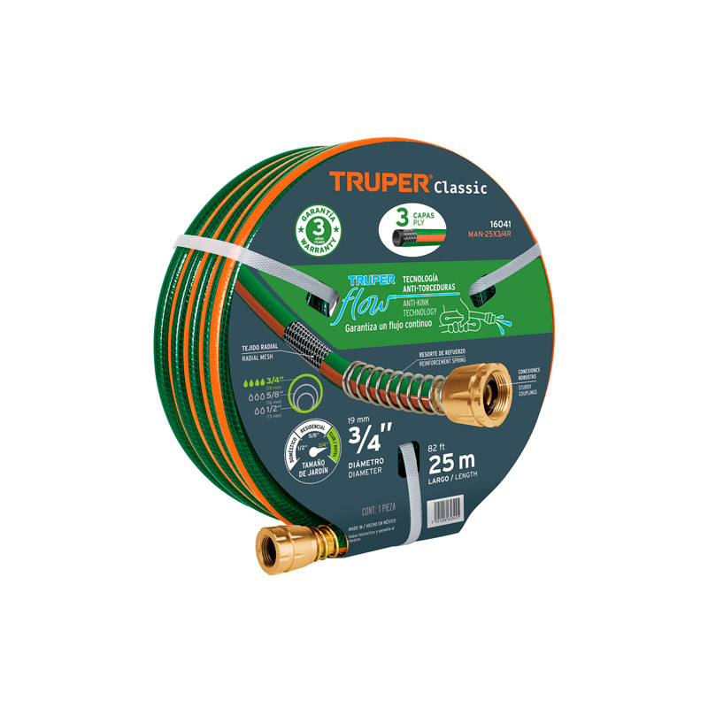 FT MANGUERA PARA JARDIN VERDE TRUPER