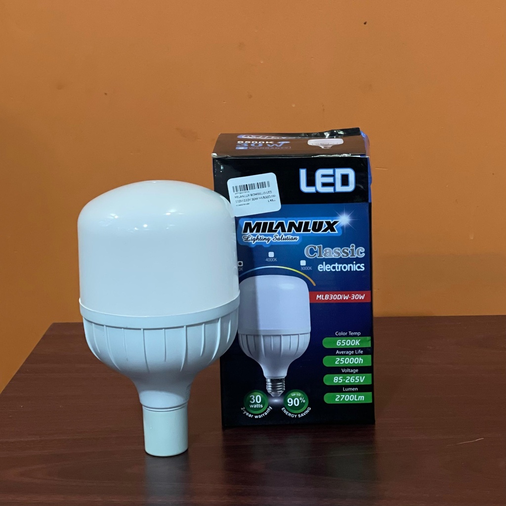 MILANLUX BOMBILLO LED 110V-220V 30W MLB30D/W-30W