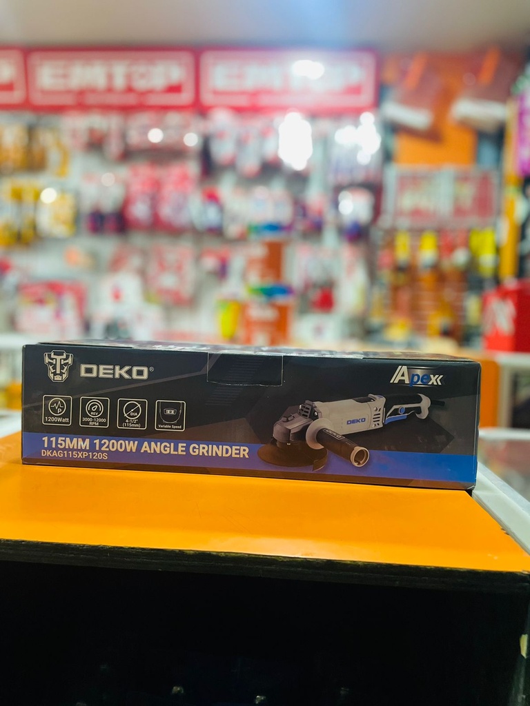 PULIDORA ELECTRICA 41/2" 1200W DEKO DKAG115XP120S
