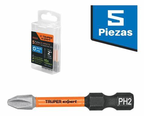 PUNTAS EXPERT ESTRELLA PH2 LARGO 2" 5PCS PUDE-12021 100820