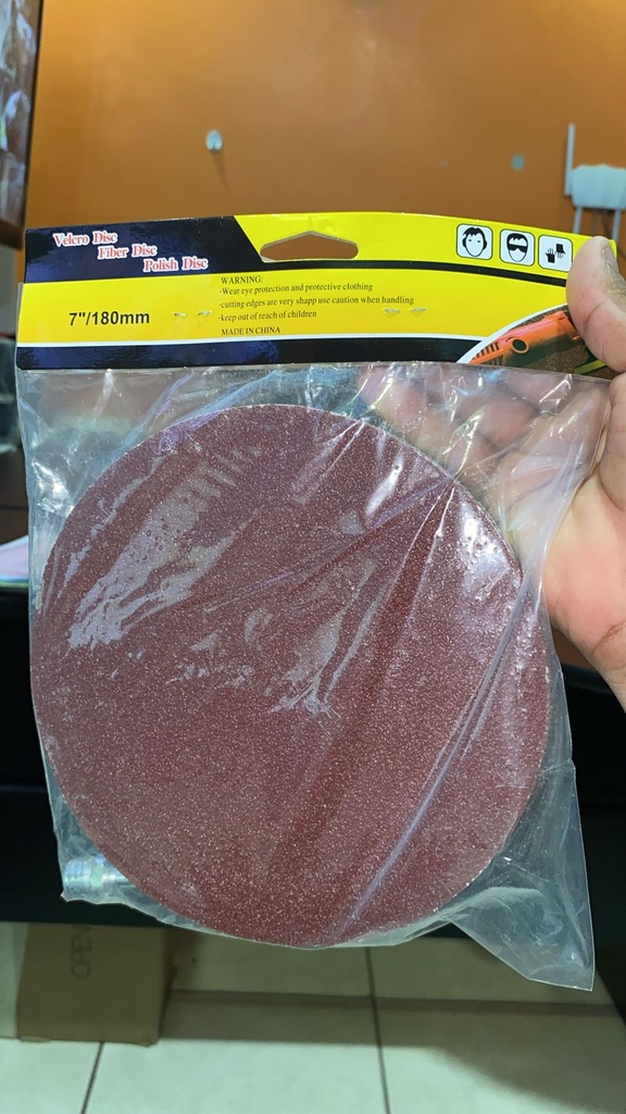 KIT DE DISCO ADHEESIVO Y LIJA 7
