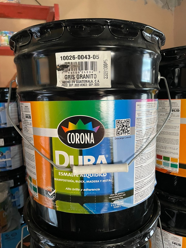 PINTURA CUBETA AC GRIS GRANITO  2643-05