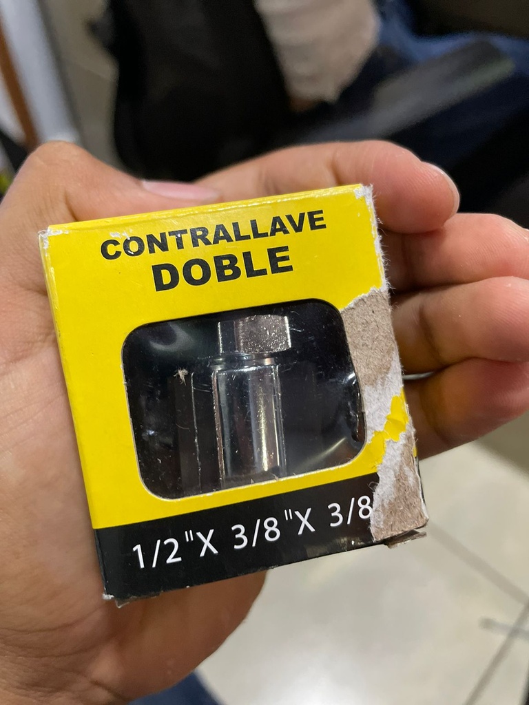 VALVULA ANGULO DOBLE 1/2 X 3/8 X 3/8