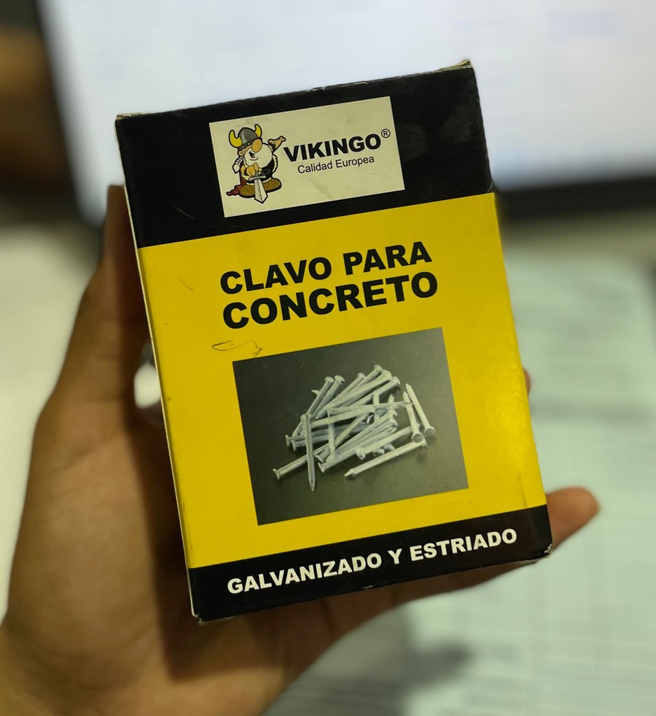 CLAVO ACERO 2-1/2 VIKINGO CAJA 2 LIBRAS 