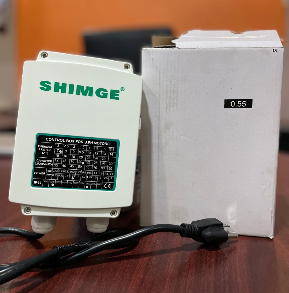 CONTROL PARA BOMBA 220V 1 HP CON ENCHUFLE AMERIC SHIMGE 4SPM2/9-SP-CB