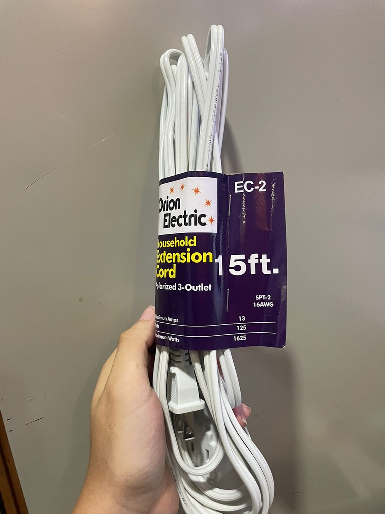EXTENSION ELECTRICA 15" BLANCA SPT EC-2 ORION