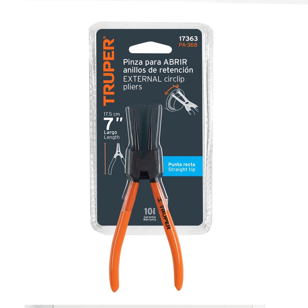 TENAZA P/ANILLOS RETEN PA-368 TRUPER