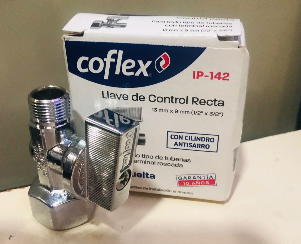 VALVULA IP-142 RECTA COFLEX C/RAPIDO 