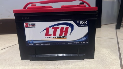 [L-58R-575]  BATERIA  LTH PARA CARRO 100 AMP L-58R-575